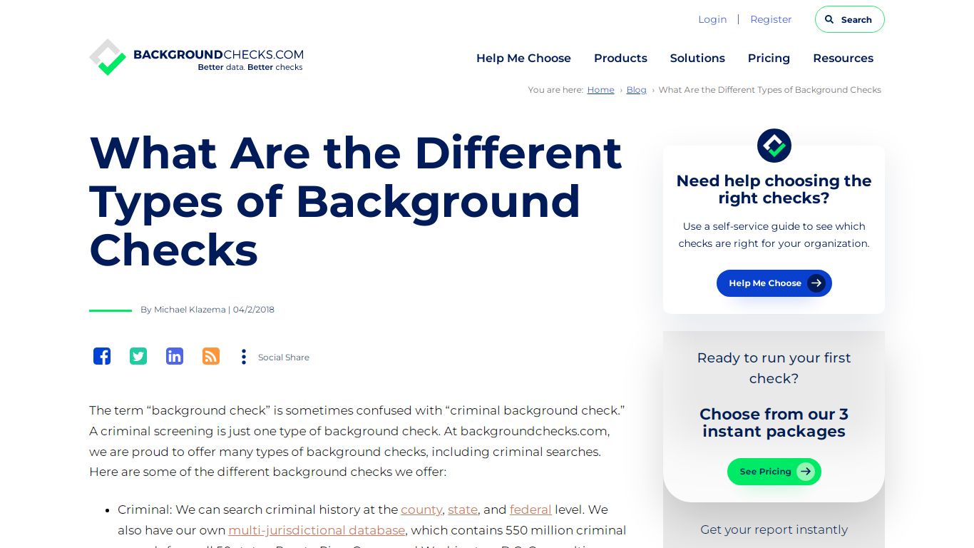 What Are the Different Types of Background Checks